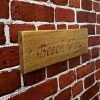 Large Oak House Sign - 14cm high - Image 6