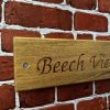 Large Oak House Sign - 14cm high - Image 7