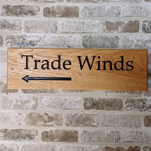 Oak Business Sign 145mm