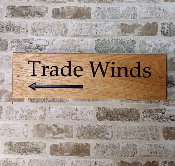 Oak Business Sign 290mm