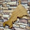Cornwall Oak Map Wall Art - Image 5