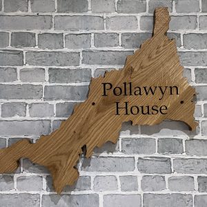 Cornwall Map House Sign