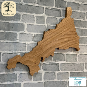 Cornwall Oak Map Wall Art