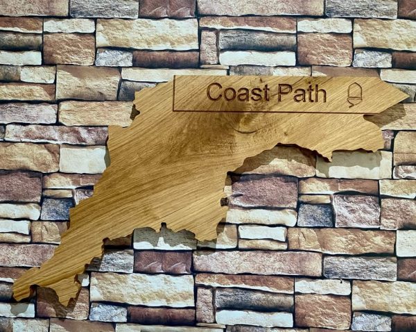 South West Coast Path Oak Wall Art
