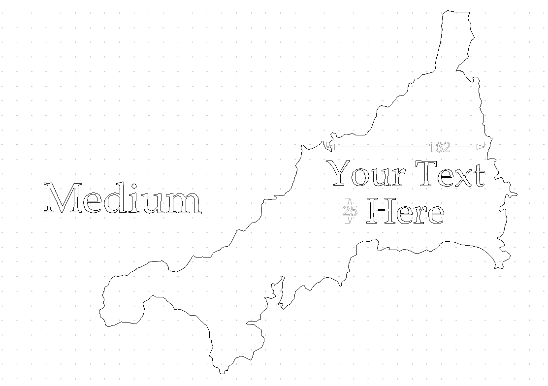 Cornwall Map House Sign - Image 8