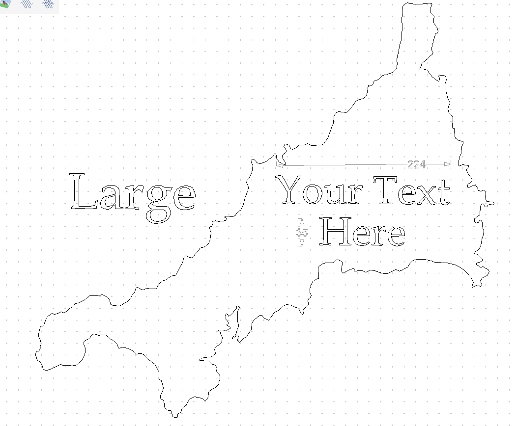 Cornwall Map House Sign - Image 10