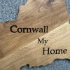 Cornwall My Home Oak Map Wall Art - Extra Large - Image 6
