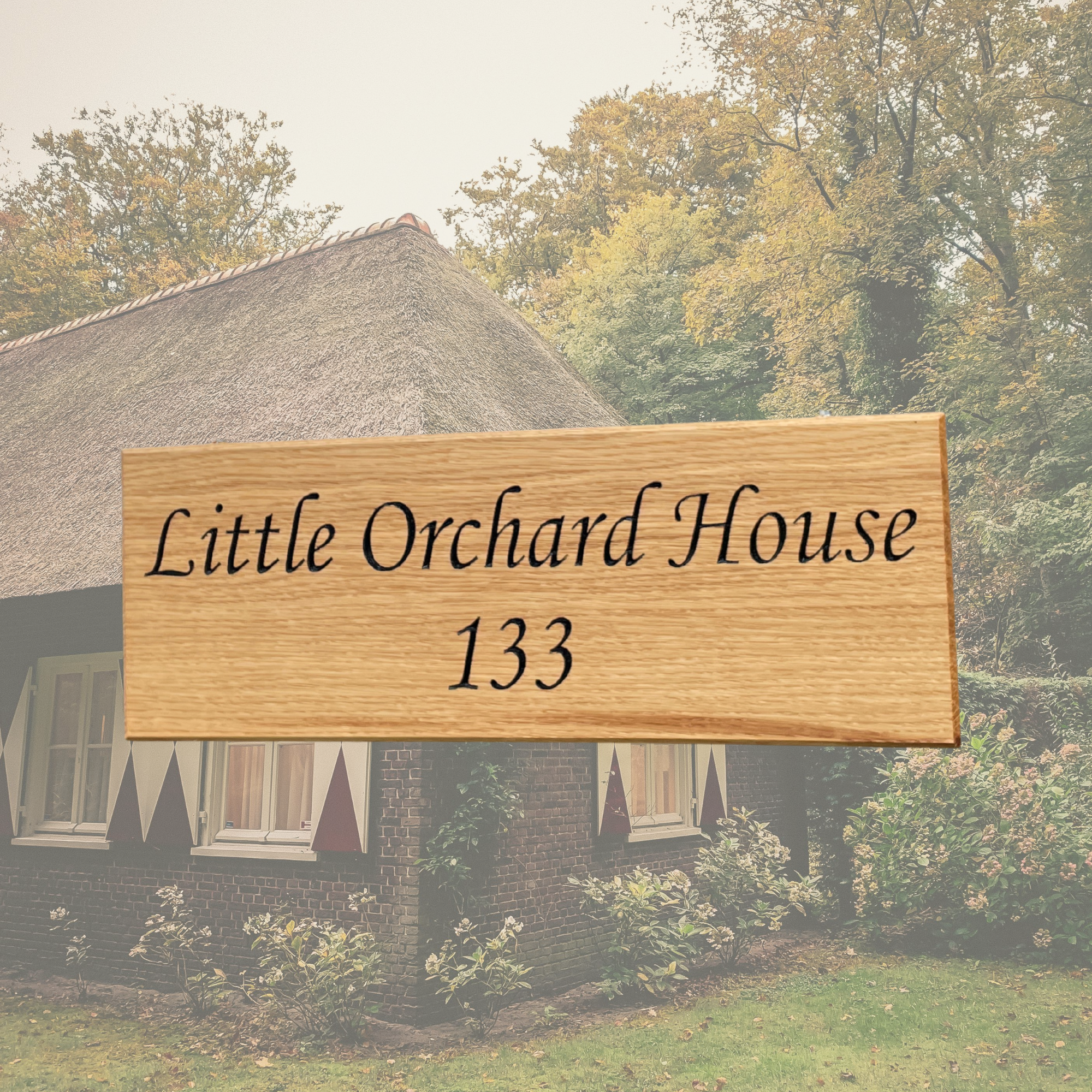 Oak House Sign 145mm - Image 13