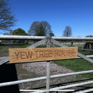Large Oak House Sign - 9cm high